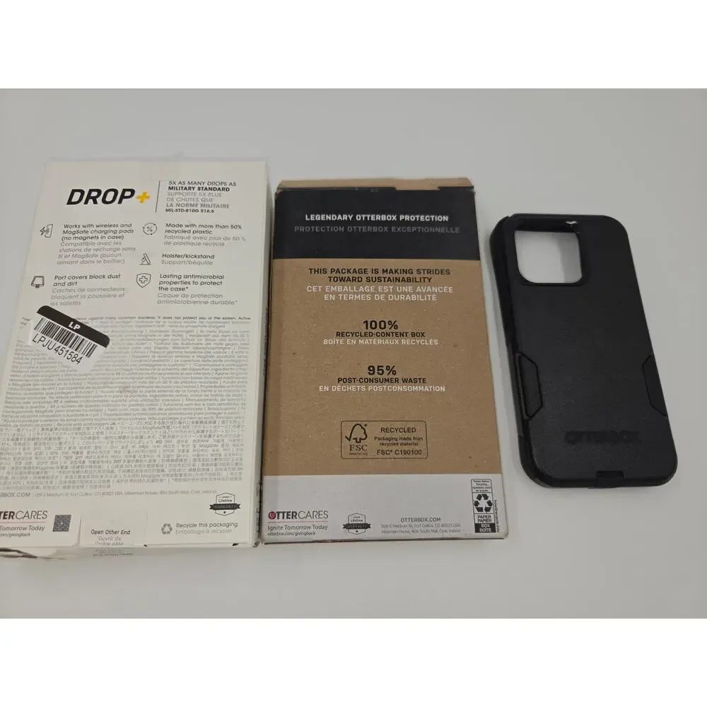 Lot of 2 Otter Phone Case for iPhone 15 Pro Commuter & Defender Pro